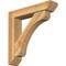 Ekena Millwork Legacy Slat Rough Sawn Bracket w/ Offset Brace, Western Red Cedar, 6"W x 28"D x 28"H BKT0604X28X28LEC06RWR - alternate 1